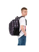 Rucsac laptop 15,6" băieți cu imprimeu, gri - Budmil Lynsey