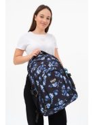 Rucsac laptop 15,6" fete, imprimeu floral, negru - Budmil Lynsey