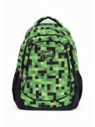 Ghiozdan băieți, imprimeu gamer, verde-negru - Budmil