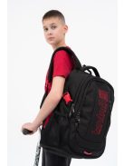 Rucsac cu suport laptop 15,6", negru-roșu - Budmil Mali