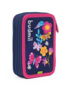 Penar fete, 3 compartimente, imprimeu floral, roz - Budmil Cherry
