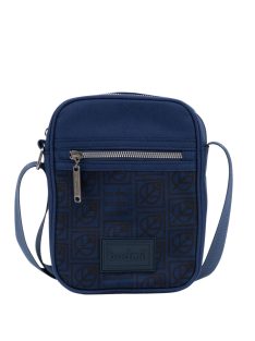 Geantă crossbody bărbați, albastru - Budmil Anton