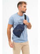 Geantă crossbody bărbați, albastru - Budmil Andrew