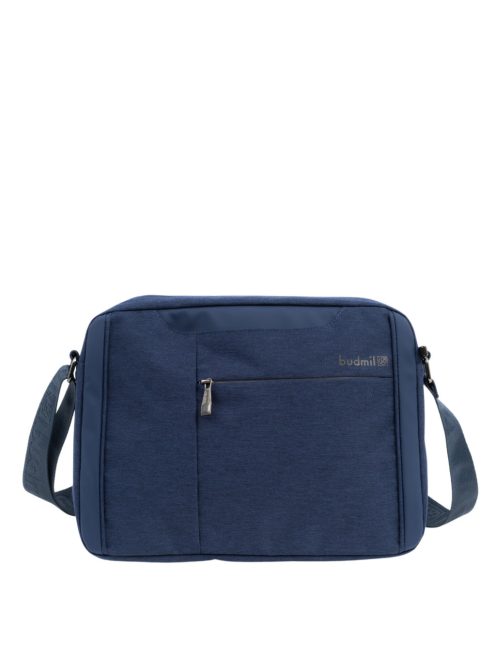 Geantă Aloisio crossbody cu suport laptop bărbați, albastru - Budmil