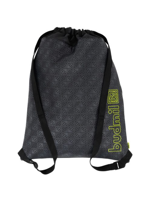 Sac gimnastică, cu imprimeu, gri - Budmil Ari