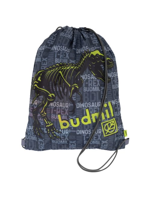 Sac gimnastică băieți, imprimeu dinosaur, gri - Budmil Amara