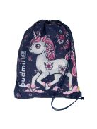 Sac gimnastică fete, imprimeu unicorn, albastru - Budmil Amara