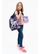 Sac gimnastică fete, imprimeu unicorn, albastru - Budmil Amara