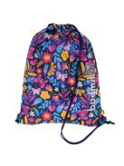 Sac gimnastică fete, imprimeu floral, albastru - Budmil Amara