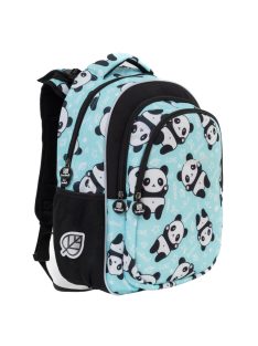   Ghiozdan pentru copii mici, fete, imprimeu panda, turcoaz - Budmil