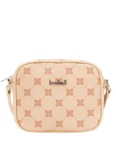 Geantă crossbody femei, imprimeu, bej - Budmil Gloria