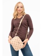 Geantă crossbody femei, imprimeu, bej - Budmil Gloria