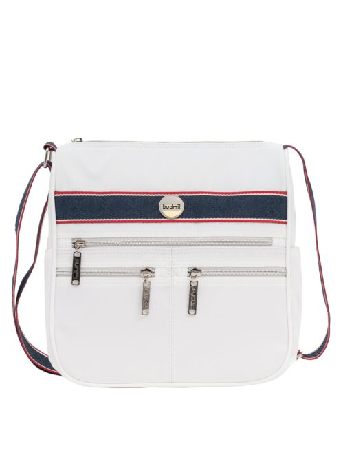 Geantă crossbody femei, alb - Budmil Naomi