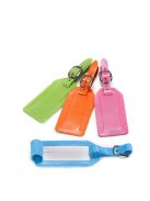 Etichetă valiză din piele, albastru - Travelite Accessories