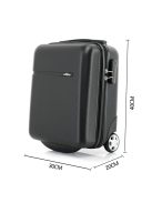 Troler cabină cu 2 roți, dimensiune 40x30x20cm, negru - Bontour Cabinone