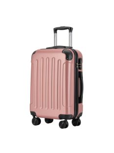 Troler cabină cu 4 roți, rose gold - Bontour Vertical