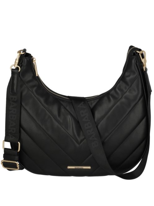 Geantă crossbody femei, matlasat, negru - Travelite Barbara Cozy
