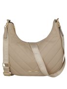 Geantă crossbody femei, matlasat, bej - Travelite Barbara Cozy