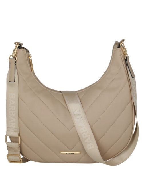 Geantă crossbody femei, matlasat, bej - Travelite Barbara Cozy