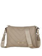 Geantă crossbody femei, matlasat, bej - Travelite Barbara Cozy