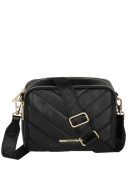 Geantă crossbody femei, matlasat, negru - Travelite Barbara Cozy