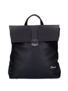 Rucsac femei din piele fibră, negru - Karen Anter
