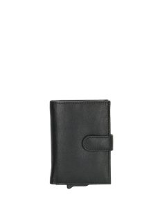 Suport carduri smart din piele, negru - Beagles A-serie