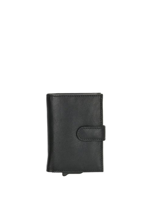 Suport carduri smart din piele, negru - Beagles A-serie
