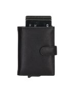 Suport carduri smart din piele, negru - Beagles A-serie