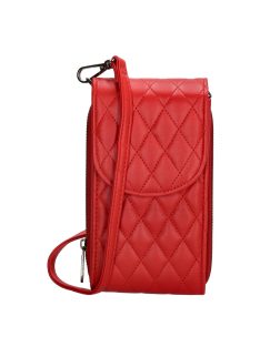   Geantă crossbody femei, mic, matlasat, roșu - Beagles Rebelle