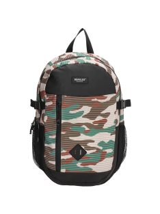   Rucsac laptop 17,3" cu model camuflaj, maro - Beagles Urban Originals