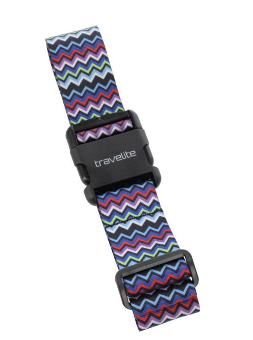 Curea valize cu imprimeu, albastru - Travelite Accessories