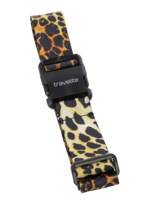 Curea valize cu imprimeu leopard - Travelite Accessories