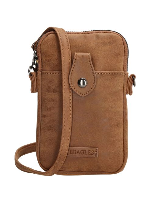 Geantă crossbody femei, mic, maro cognac - Beagles Fontecada