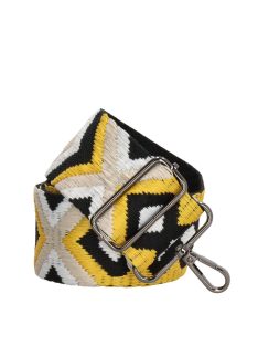   Curea pentru geantă femei, galben-bej-negru - Beagles Fashion