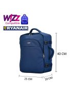 Geantă de călătorie cabină/rucsac 40cm, albastru - Bontour Air 6.0