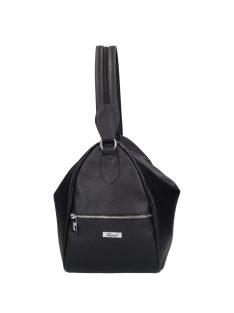   Rucsac/geantă de umăr femei din piele fibră, negru - Karen Staska