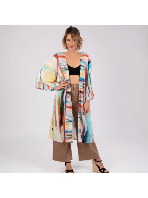 Kimono femei, lung, multicolor - Anekke Studio