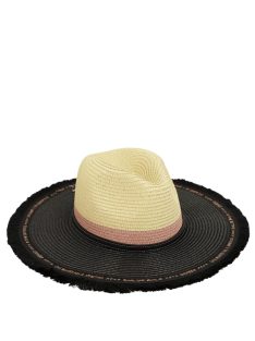 Pălărie femei, negru-bej - Anekke Fashion