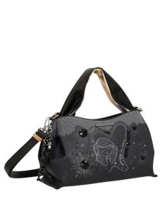 Geantă crossbody femei, albastru-bej - Anekke Studio