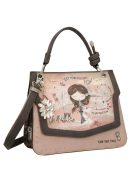 Geantă crossbody femei, roz-maro - Anekke Peace & Love