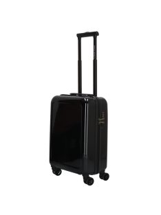  Troler cabină cu 4 roți, lacuită, negru - Enrico Benetti New Jersey