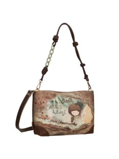 Geantă crossbody femei, maro-bej închis - Anekke Core
