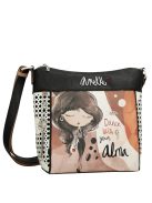 Geantă crossbody femei, alb-maro - Anekke Alma