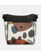 Geantă crossbody femei, alb-maro - Anekke Alma