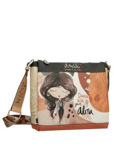 Geantă crossbody femei, maro - Anekke Alma
