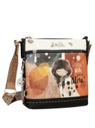 Geantă crossbody femei, alb-maro - Anekke Alma