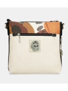 Geantă crossbody femei, alb-maro - Anekke Alma