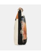 Geantă crossbody femei, alb-maro - Anekke Alma