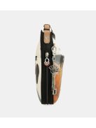 Geantă crossbody femei, alb-maro - Anekke Alma